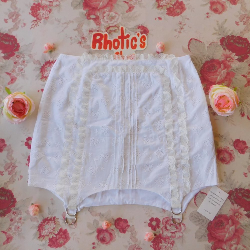 NWT Davenport Ruffle Mini Skirt